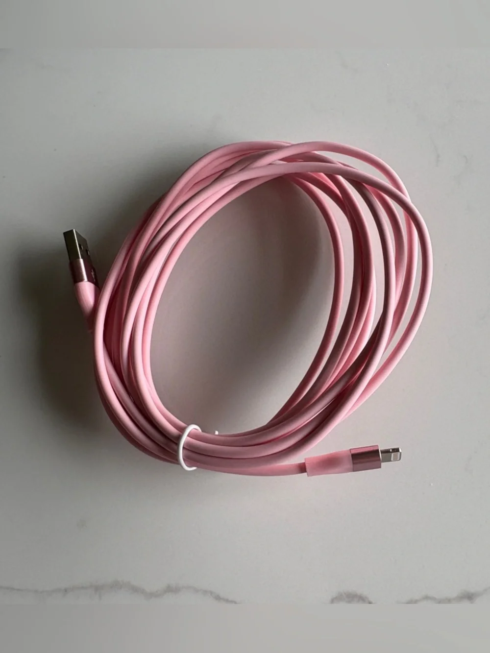 NWOT Pink Lightning to USB Cable (10 ft)